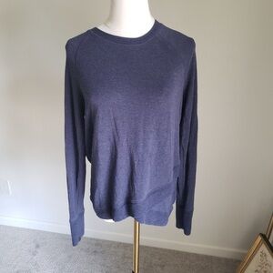Navy Blue Long Sleeve Sweater